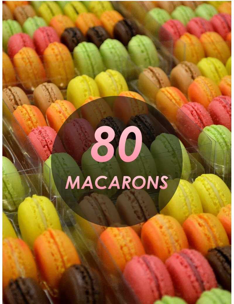 80 macarons - planet macarons