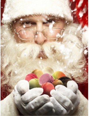 pere noel planet macarons