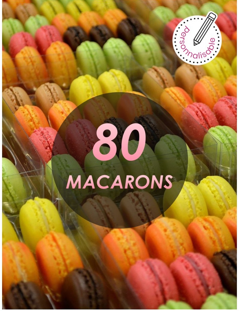 80 macaron personnalisables - planet macarons