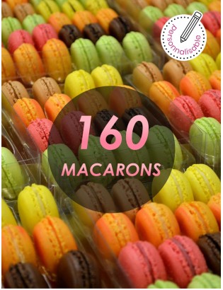 160 macarons personnalisable - planet macarons