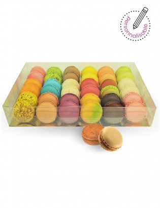 36 macarons personnalisables