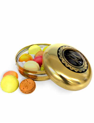 box gold - planet macarons