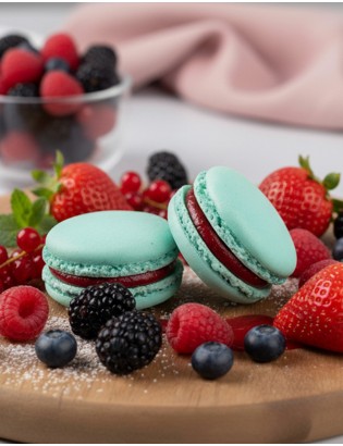 macaron fruits rouges - planet macarons