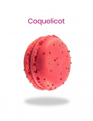 Macaron au coquelicot - Planet Macarons - pâtisserie gourmande