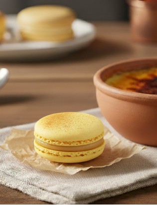 macaron à la crème brulée fabrication planet macarons