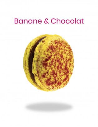 macaron banane et chocolat - planet macarons