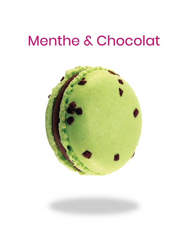 macaron menthe chocolat - planet macarons