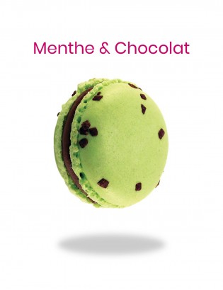 macaron menthe chocolat - planet macarons