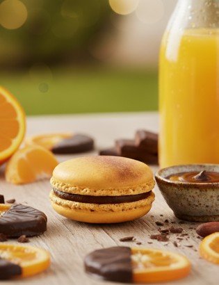 macarons chocolat et orange - planet macarons