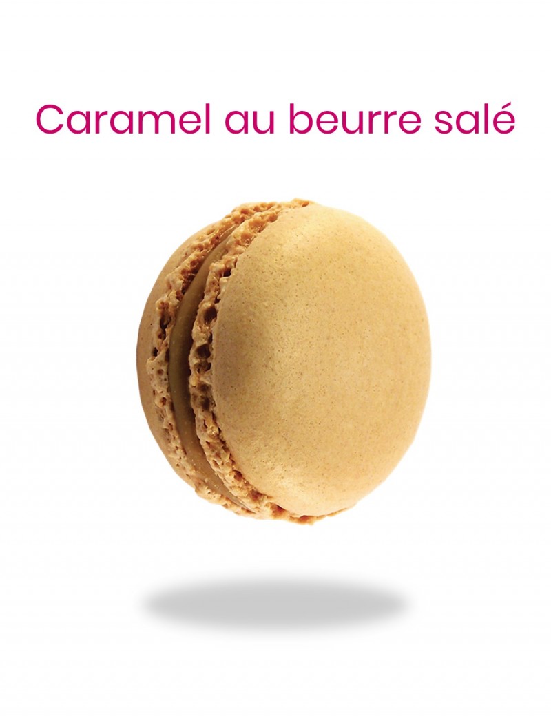 macaron caramel au beurre salé à la fleur de sel - planet macarons