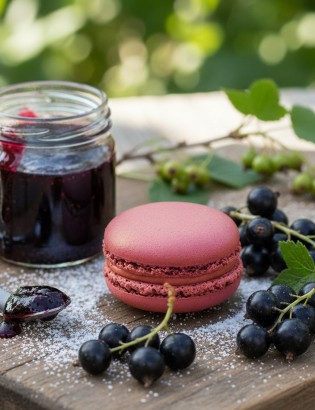 macaron au cassis - planet macarons