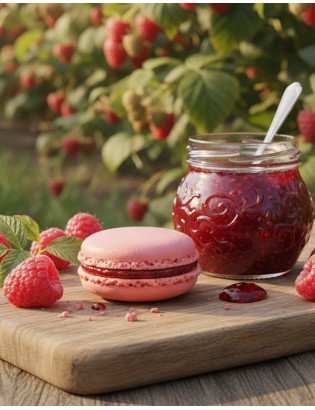 macaron à la framboise - planet macarons
