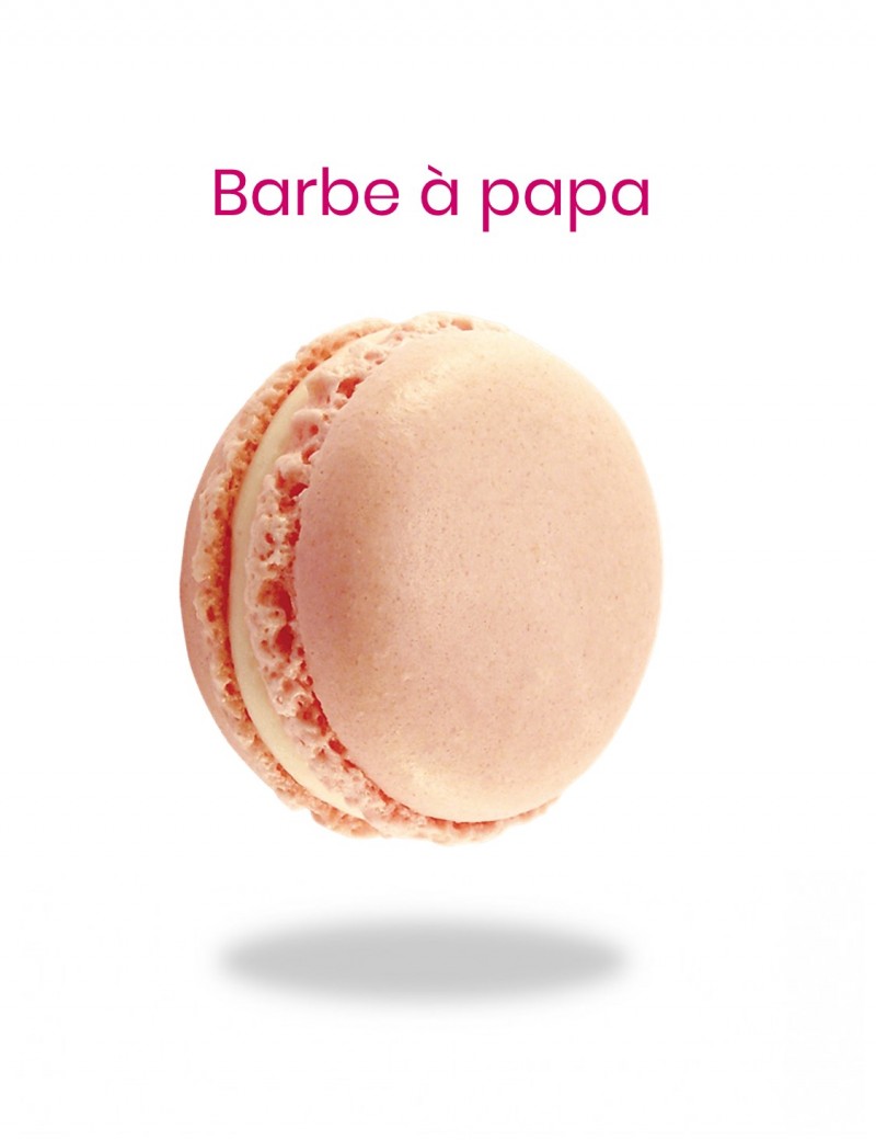 macaron barbe à papa - planet macarons