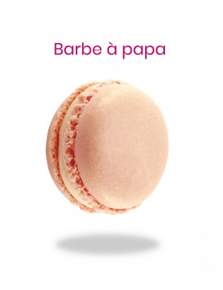 macaron barbe à papa - planet macarons
