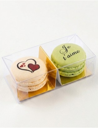 2 macarons je t'aime
