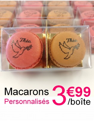 2 macarons personnalisés